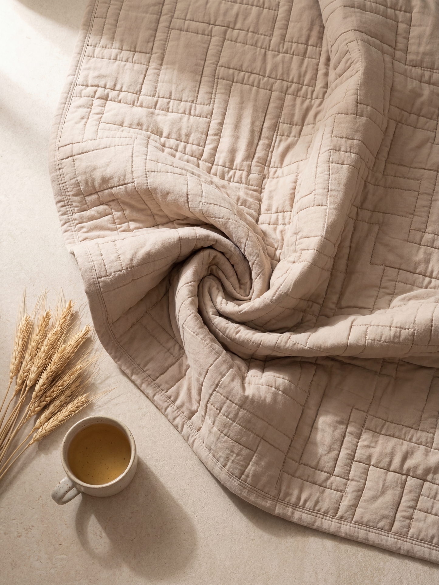 The Luxor Heritage Grid Quilt