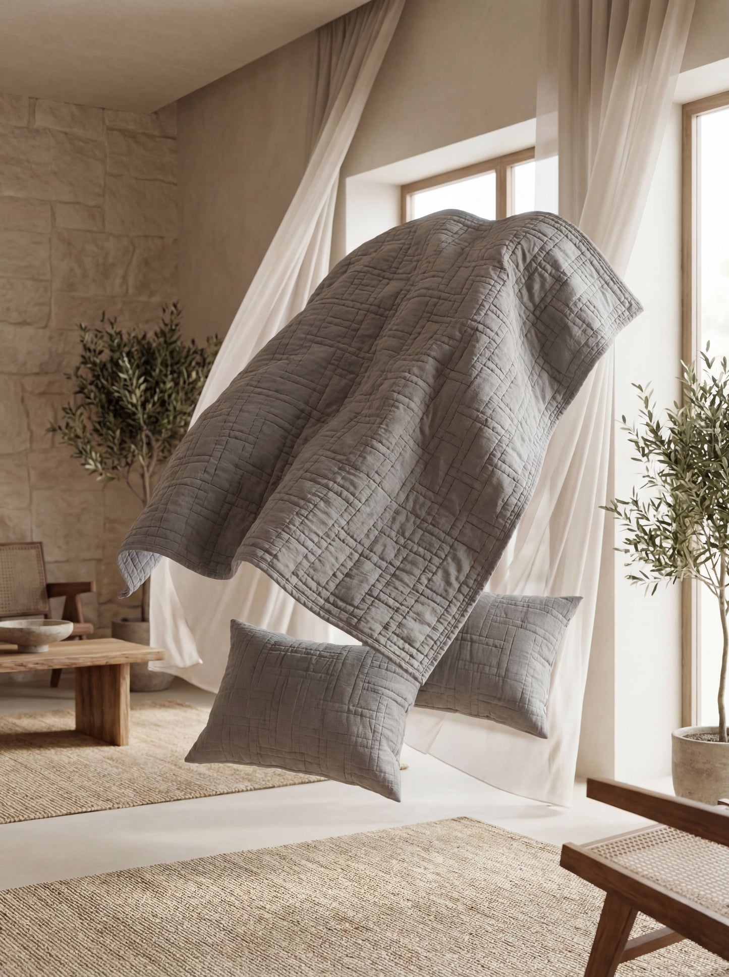 The Luxor Heritage Grid Quilt