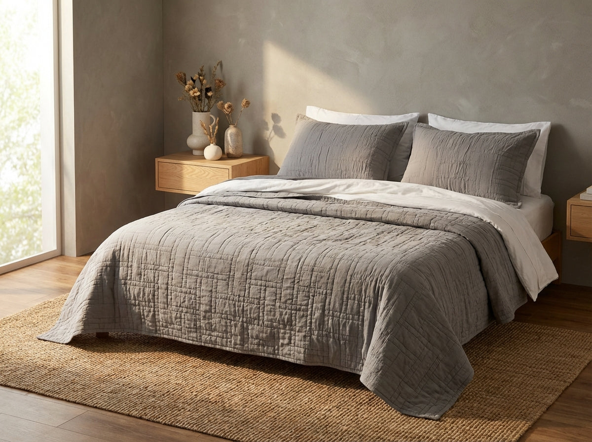 The Luxor Heritage Grid Quilt
